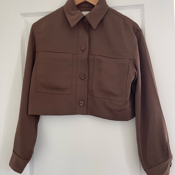Wilfred Little Cropped Jacket Brown (Sold Out) - Picture 3 of 3